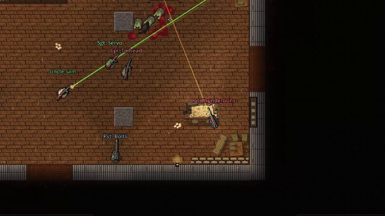 Sector 7: The Meatgrinder, the squad holding a barracks room while the flood comes through the door